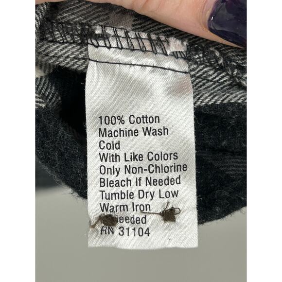 Saddlebred Men’s Shirt XL Black Plaid Flannel Button-Up Classic Fit - Picture 7 of 7